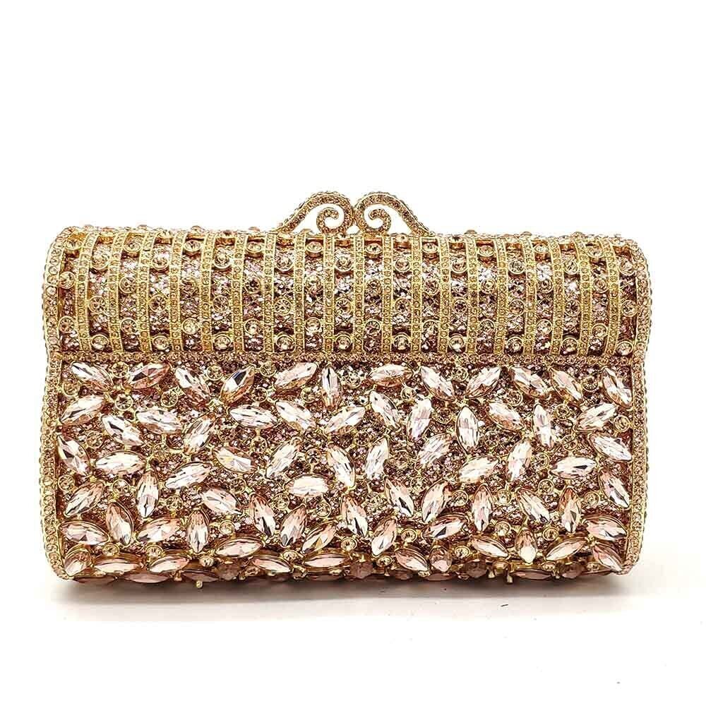 5124 Sparkling Rhinestone Clutch Purses Formal Evening Bags Bridal Wedding